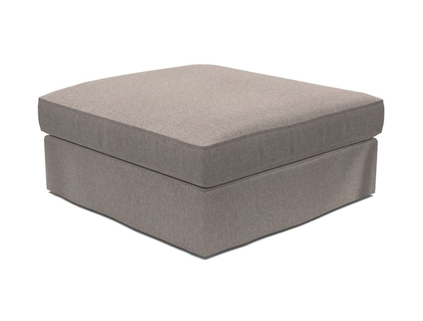 Slingsby loose cover Footstool in Two Tone Plain Biscuit